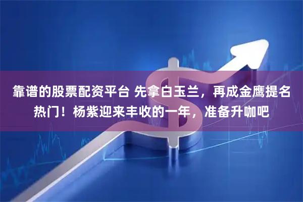 靠谱的股票配资平台 先拿白玉兰,再成金鹰提名热门!杨紫迎来丰收的一年,准备升咖吧